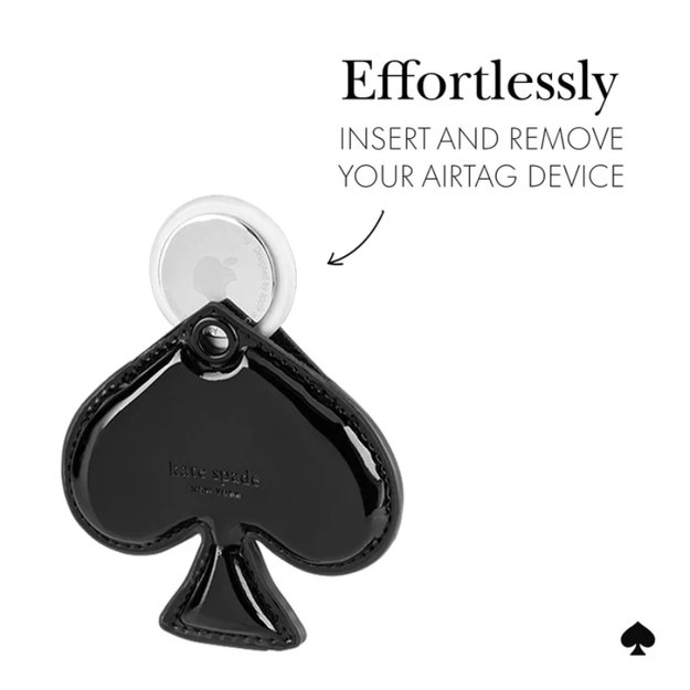 Kate Spade New York Charm raktų pakabukas – apsauginis dėklas, skirtas Apple AirTag (Spade)