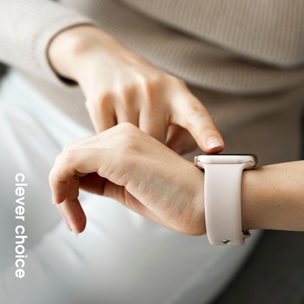 „Crong Liquid“ – „Apple Watch“ dirželis 38/40/41/42 mm (akmens smėlio spalvos) 3