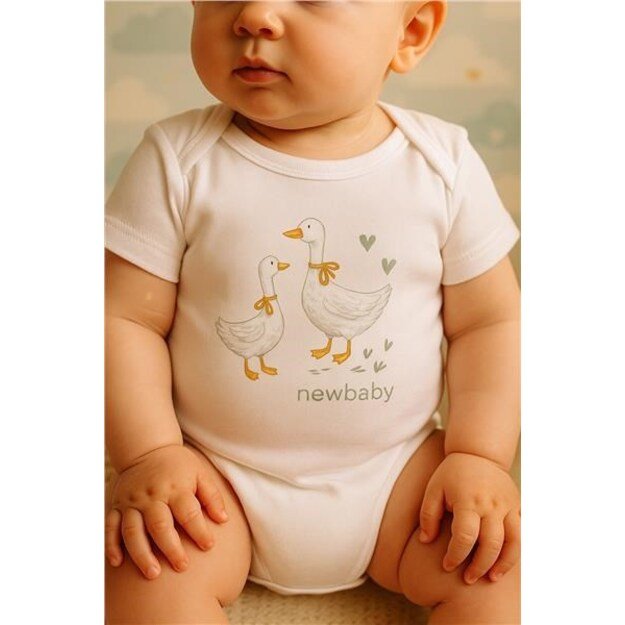 Kūdikių kombinezonas su raštu New Baby Goose - trumpomis rankovėmis, 80 (9-12m) 3