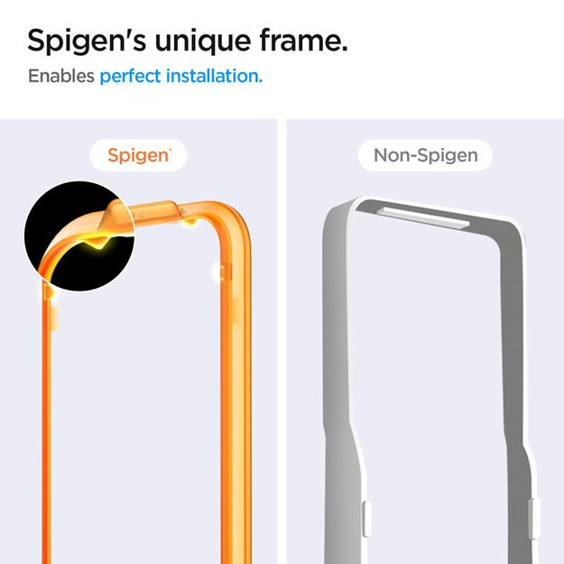 Spigen Alm Glas.TR 2-Pack – grūdintas stiklas, skirtas Samsung Galaxy A55 5G (skaidrus) 7