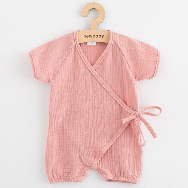 Baby Summer Muslin Jumpsuit New Baby rožinis, 80 (9-12m)