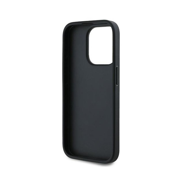 Karl Lagerfeld Diagonal Quilted Script – dėklas, skirtas iPhone 15 Pro Max (juodas)