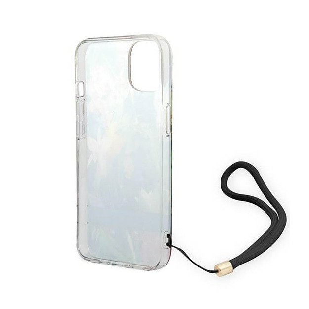 „Guess“ „Flower Cord“ dėklas, skirtas „iPhone 14“ (mėlynas) 10