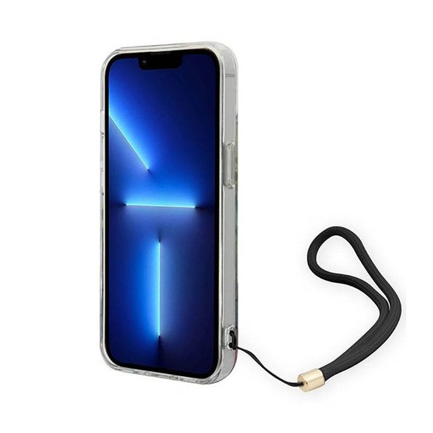 „Guess“ „Flower Cord“ dėklas, skirtas „iPhone 14“ (mėlynas) 6