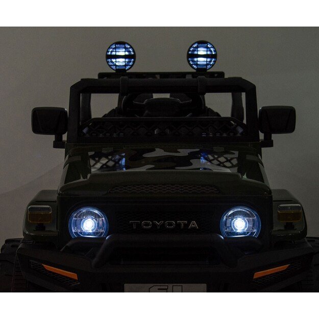 Elektrinis vaikiškas automobilis Milly Mally Toyota FJ Cruiser Army