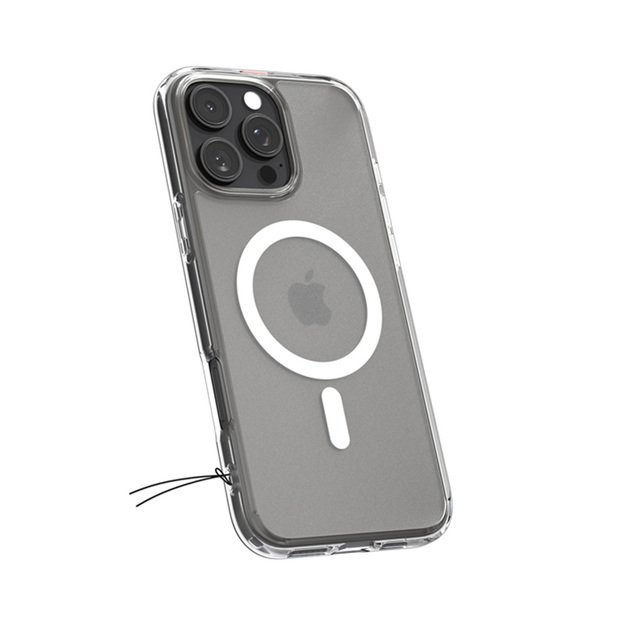 „Spigen Ultra Hybrid Mag MagSafe“ – dėklas, skirtas „iPhone 16 Pro Max“ (skaidrus kaip šerkšnas)