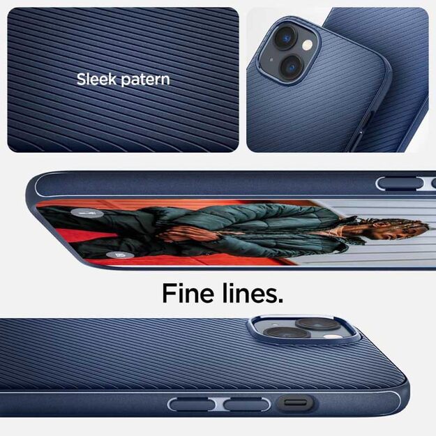 „Spigen Mag Armor“ – dėklas, skirtas „iPhone 14 Plus“ (tamsiai mėlynas)
