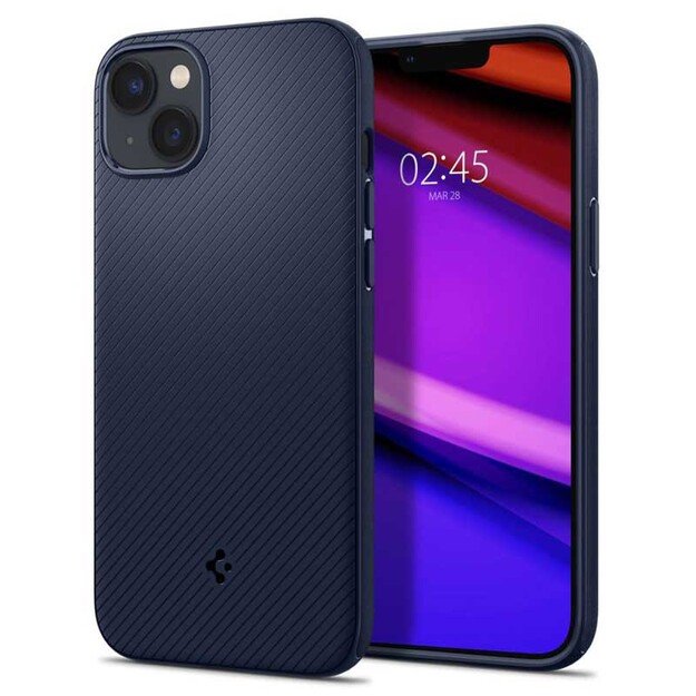 „Spigen Mag Armor“ – dėklas, skirtas „iPhone 14 Plus“ (tamsiai mėlynas)
