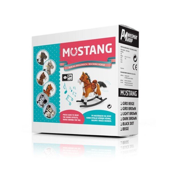 Supamasis arkliukas su melodija Milly Mally Mustang šviesiai rudas