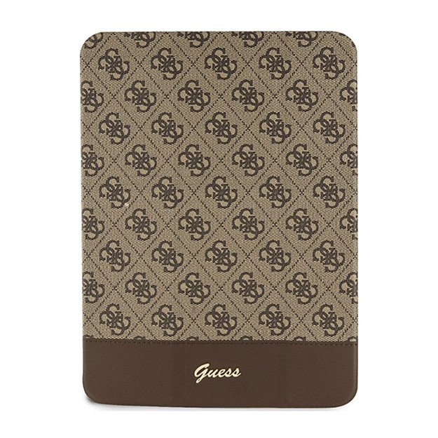 „Guess 4G Stripe Allover“ dėklas, skirtas „iPad 10.9“ (2022) (rudas)