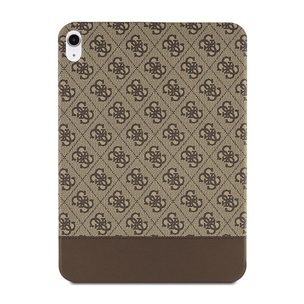 „Guess 4G Stripe Allover“ dėklas, skirtas „iPad 10.9“ (2022) (rudas)