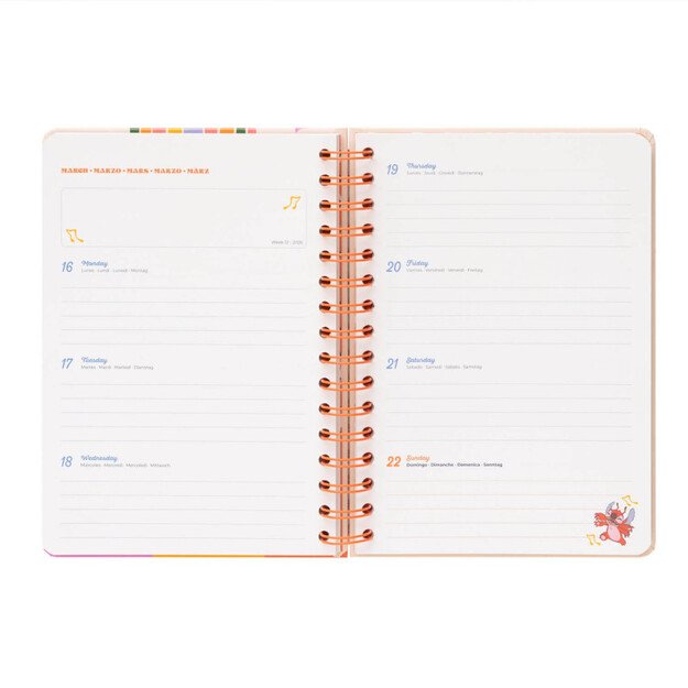 Disney Stitch - Savaitės planuoklis A5 2025/2026