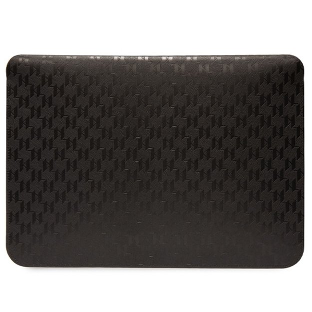 Karl Lagerfeld NFT Saffiano Monogram Ikonik Karl Sleeve – 14 colių nešiojamojo kompiuterio dėklas (juodas) 2
