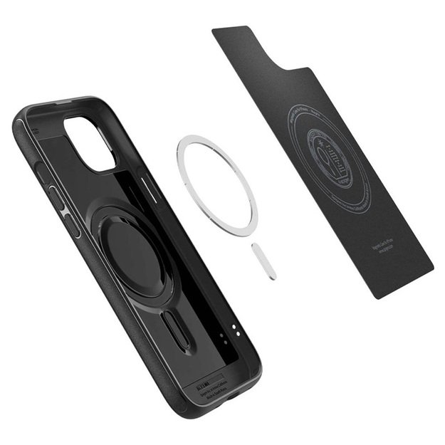 „Spigen Mag Armor MagSafe“ – dėklas, skirtas „iPhone 15“ (matinis juodas) 5