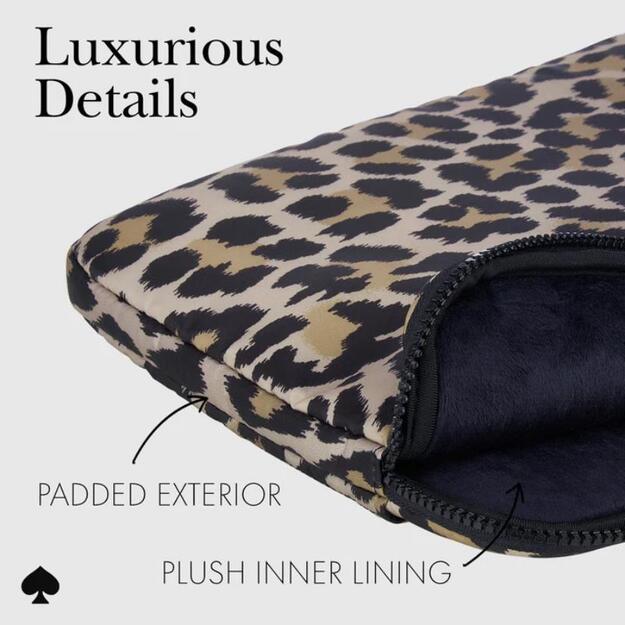 Kate Spade New York pūstas dėklas – „MacBook Pro 16“ / „Network 16“ dėklas (klasikinis leopardo raštas) 2