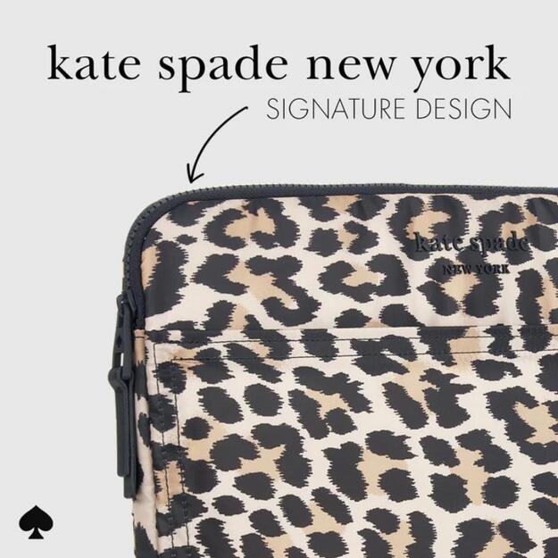 Kate Spade New York pūstas dėklas – „MacBook Pro 16“ / „Network 16“ dėklas (klasikinis leopardo raštas) 3