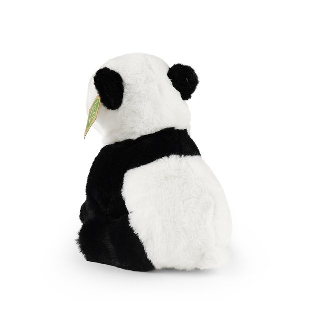 Rappa - pliušinis realistiškas sėdintis panda 23 cm ekologiška minkšta kolekcija 9