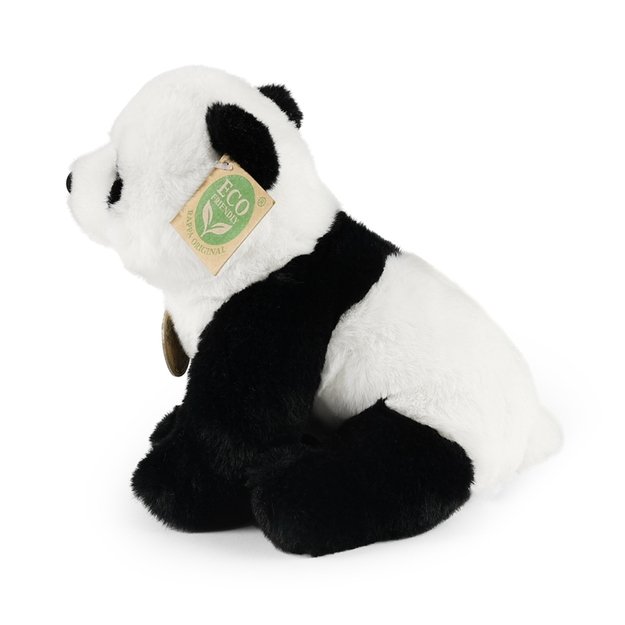Rappa - pliušinis realistiškas sėdintis panda 23 cm ekologiška minkšta kolekcija 3