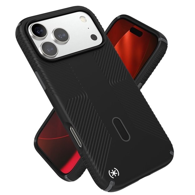 „Speck Presidio2 Grip ClickLock & MagSafe“ dėklas, skirtas „iPhone 17 Pro Max“ (juodas / pilkas / baltas) 2