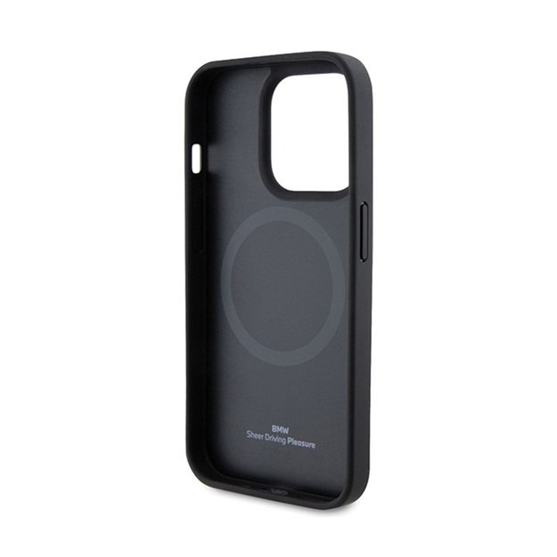 BMW odinis „Hot Stamp MagSafe“ dėklas, skirtas „iPhone 15 Pro“ (juodas) 4