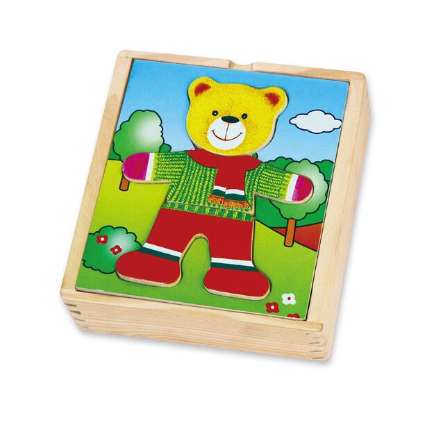 Medinė dėlionė „Viga Bear Boy“