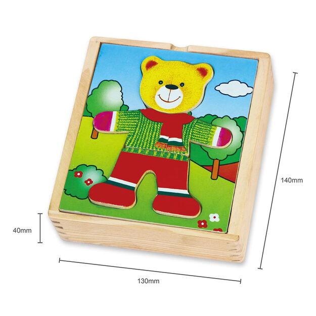 Medinė dėlionė „Viga Bear Boy“ 1
