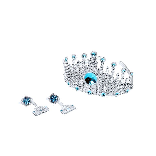 Žiemos karūnos princesė su auskarais