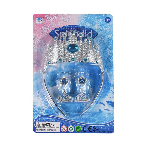 Žiemos karūnos princesė su auskarais 2