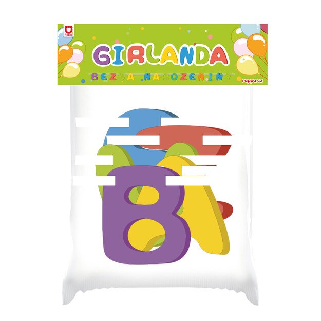the Paper garland BEZVA NAROZENINY 5