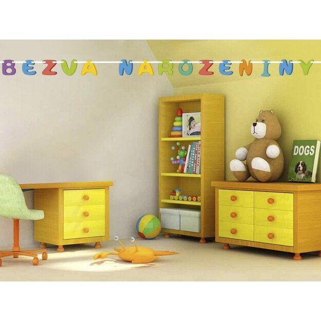 the Paper garland BEZVA NAROZENINY 7