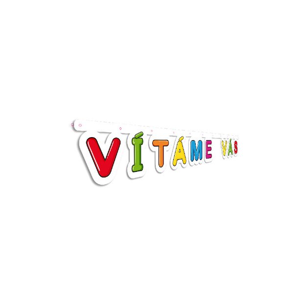 the paper garland -  VÍTÁME VÁS  3