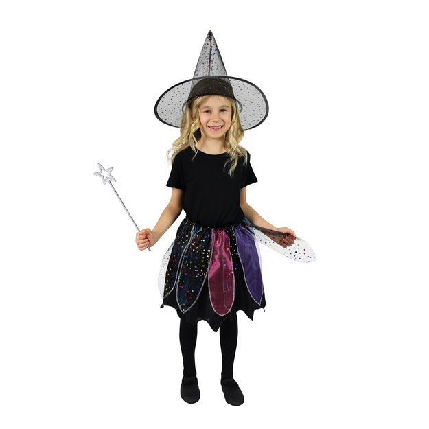 Children costume witch tutu skirt with hat 2