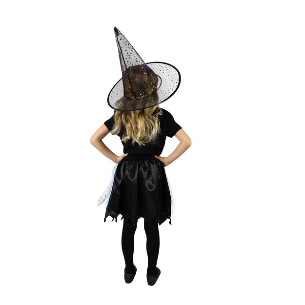 Children costume witch tutu skirt with hat 3