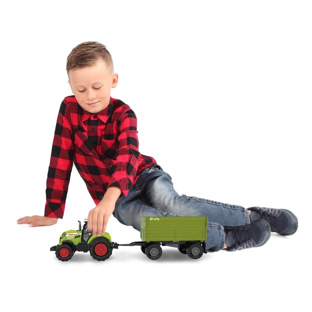 Tractor with sound, light, trailer 3