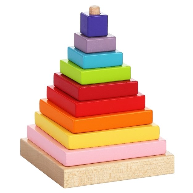 Color pyramid - wooden puzzle 1