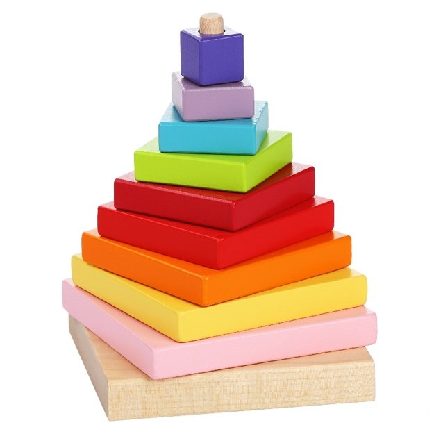 Color pyramid - wooden puzzle 3