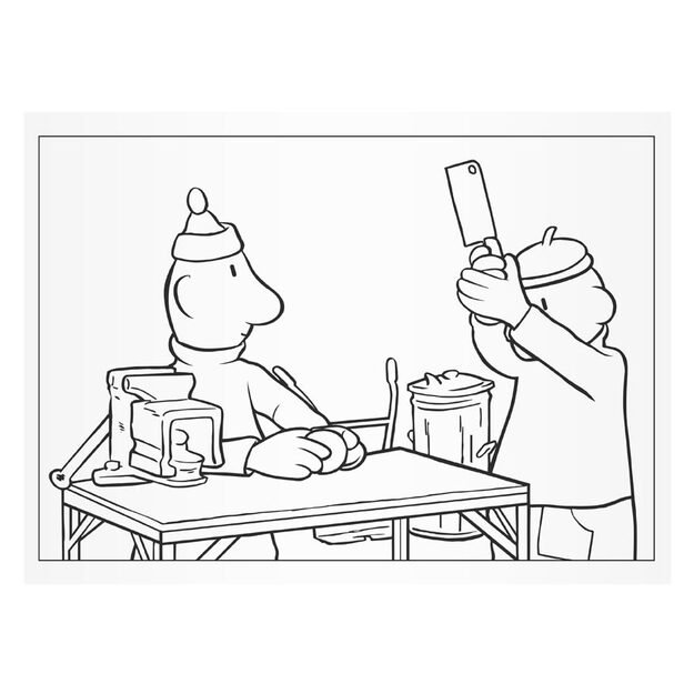 MFP Pat ir Mat spalvinimo puslapiai 5