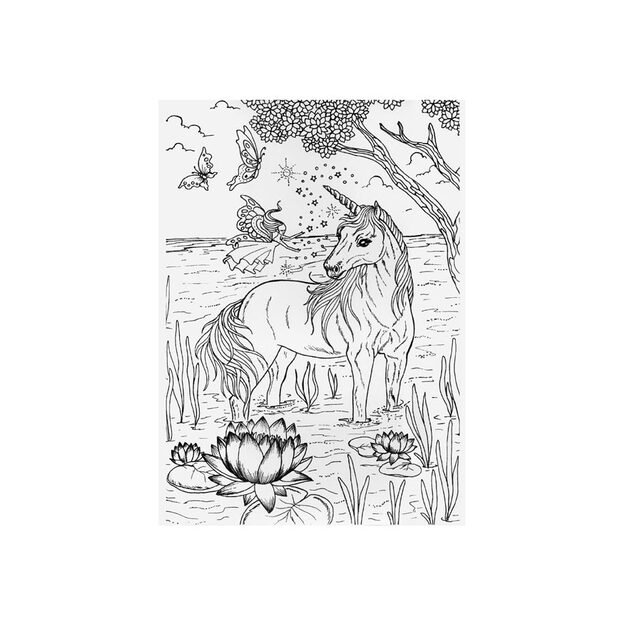 Antistresiniai spalvinimo puslapiai Vienaragiai 3 3