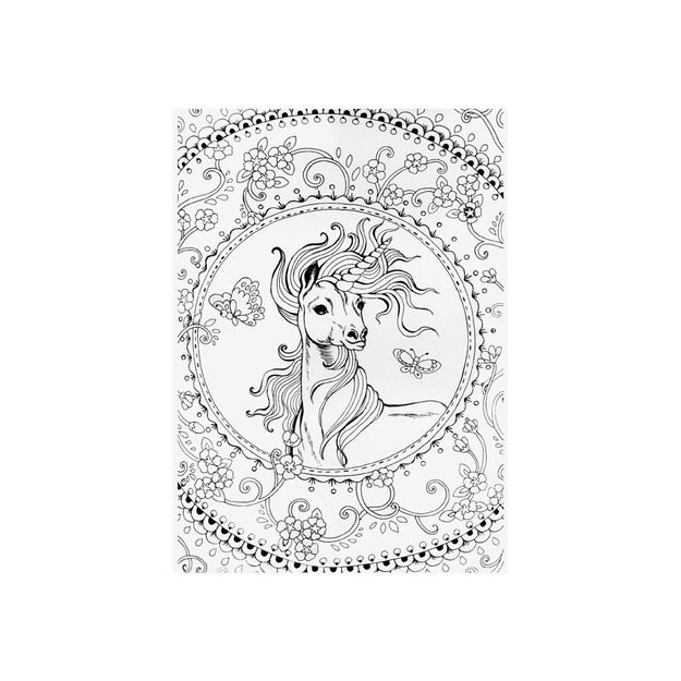 Antistresiniai spalvinimo puslapiai Vienaragiai 3 2