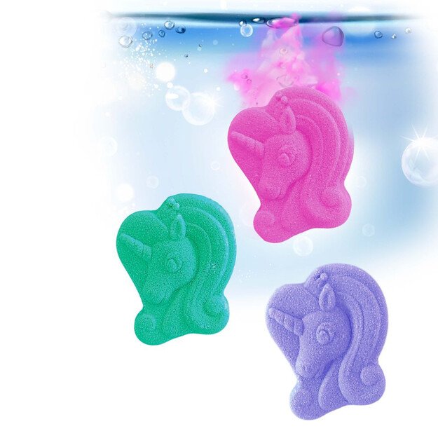 INKEE - Mini pakuotė putojančių bombų - Vienaragis 4