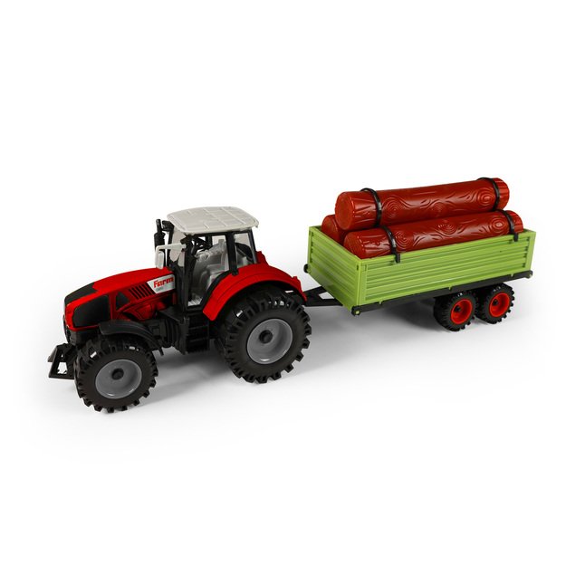 Tractor with trailer for wood 45 cm 3
