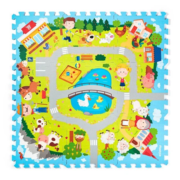 Foam Puzzle Village 9 pcs