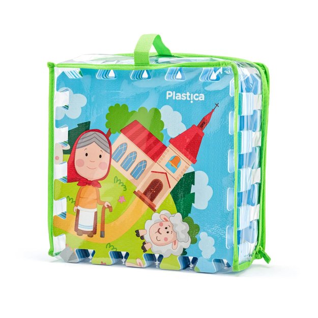 Putplasčio dėlionės „Kaimelis“, 9 vnt. 2