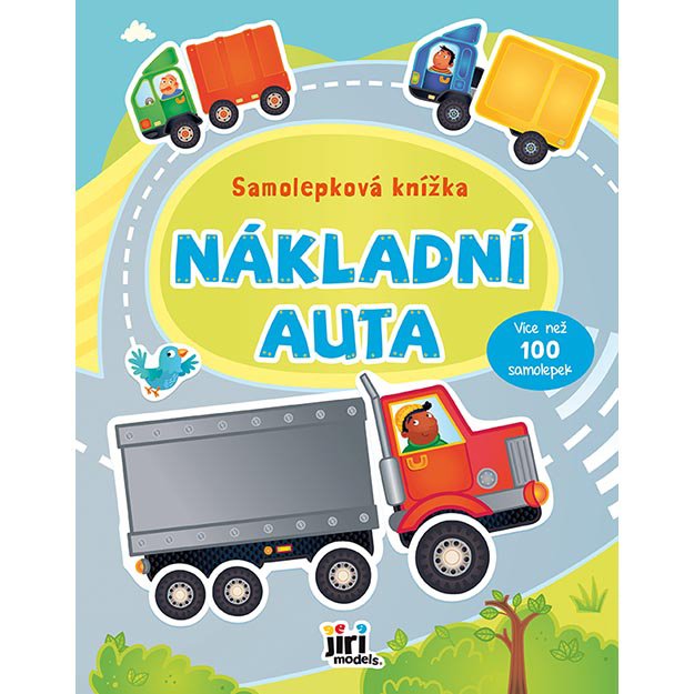 Lipdukų knyga „Sunkvežimiai“ 1