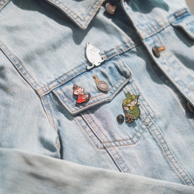 Muminai - 4 smeigtukų rinkinys drabužiams arba kuprinei 4