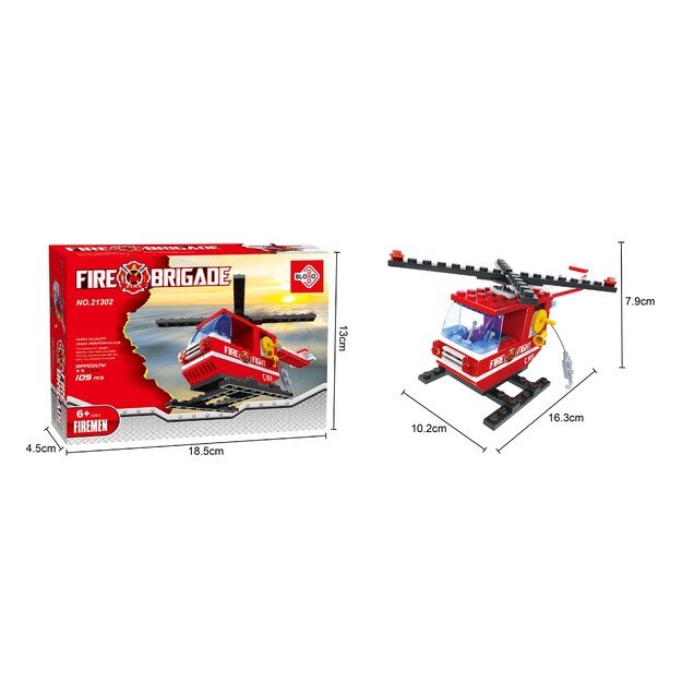 BLOXO ugniagesio konstravimo rinkinys, 84 dalys 4