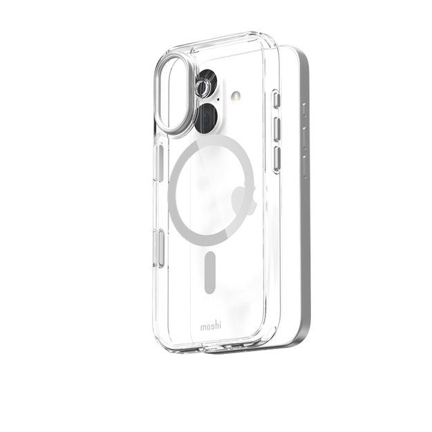 „Moshi iGlaze MagSafe“ dėklas iPhone 17 (sidabrinis) 7