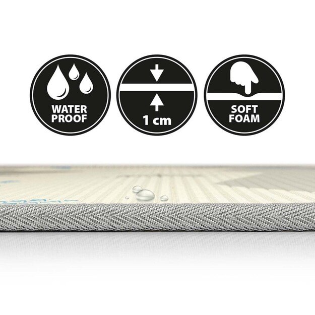 Dvipusis putplasčio kilimėlis Milly Mally Kinder City 178x120 cm 5