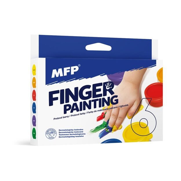Finger paints 6 pcs of colors 30ml 1