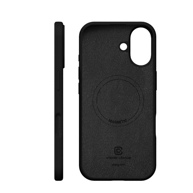 „Crong“ spalvotas magnetinis dėklas „MagSafe iPhone 17“ (juodas) 9